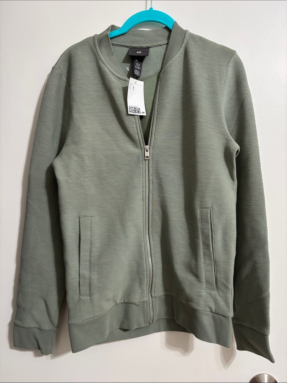 NWT H&M Men's Zip-Up Jacket in Olive
